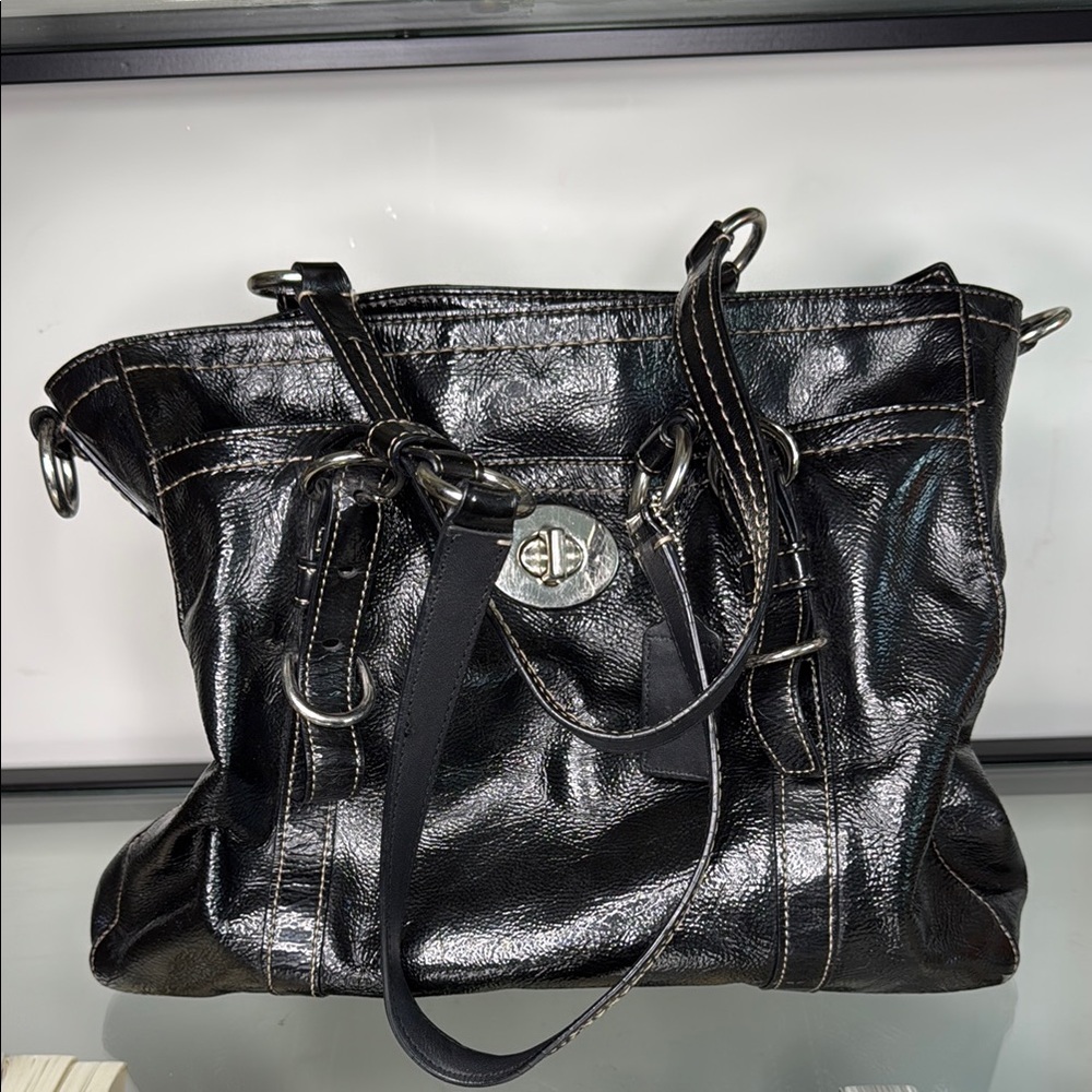 Coach Chelsea Patent Leather Satchel Tote